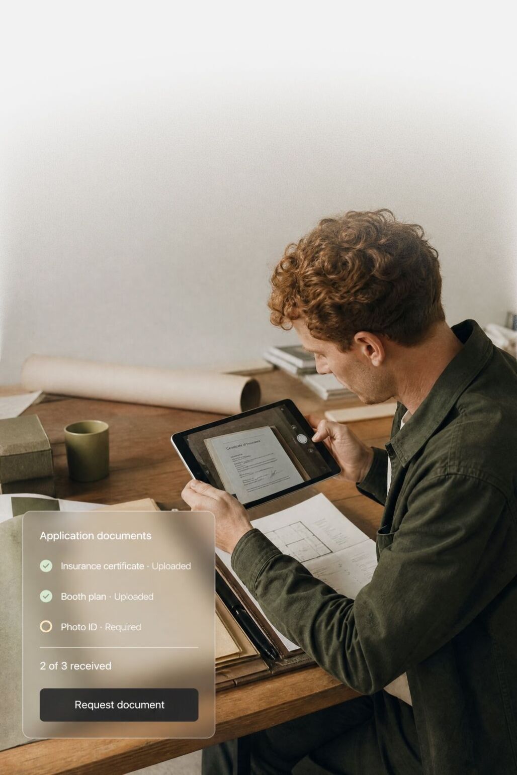 Document and application uploads